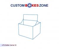 4 Pk Bottle Carrier Packaging Boxes Template