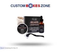 Custom Printed Beard Grooming Kit Packaging Boxes