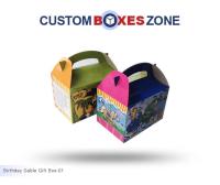Custom Printed Birthday Gift Gable Packaging Boxes