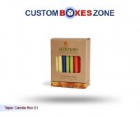 Custom Printed Taper Candle Boxes with Logo Wholesale No Minimum A Product Related To Candle Boxes