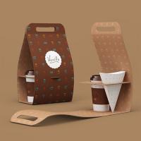 Custom Printed Cup Carrier Packaging Boxes Wholesale A Product Related To Custom Hanger Boxes
