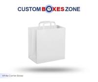 Custom Printed White Carrier Packaging Boxes Wholesale A Product Related To Custom Croissants Boxes