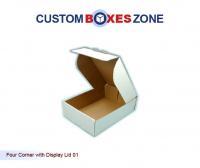Four Corner Custom Boxes with Display LID A Product Related To Custom Double Wall Tuck Top Boxes