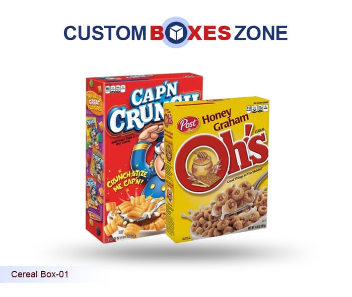 Custom Cardboard Blank Cereal Boxes 