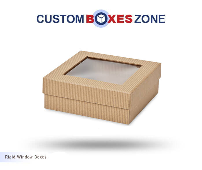 Custom Printed Rigid Window Packaging Boxes Wholesale