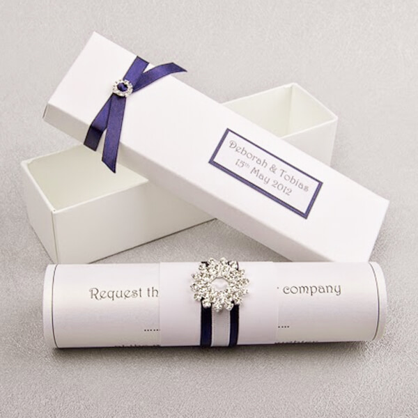 Custom Retail Boxes (Personalized Wedding Card Rigid Boxes)