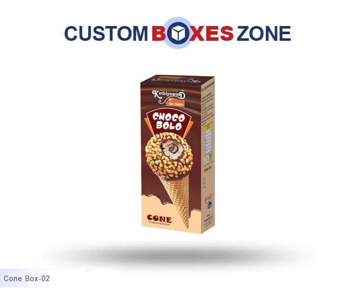 Custom Printed Cone Packaging Boxes Wholesale