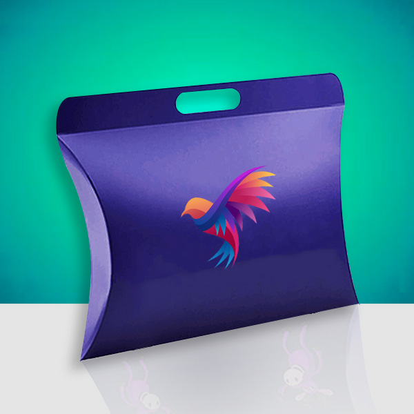 Custom Kraft Pillow Boxes Packaging With Logo Wholesale