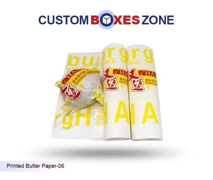 Butter Foil Wrapping Paper Custom Printed Plain Manufacturers