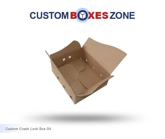Custom Printed Crash Lock Packaging Boxes Wholesale