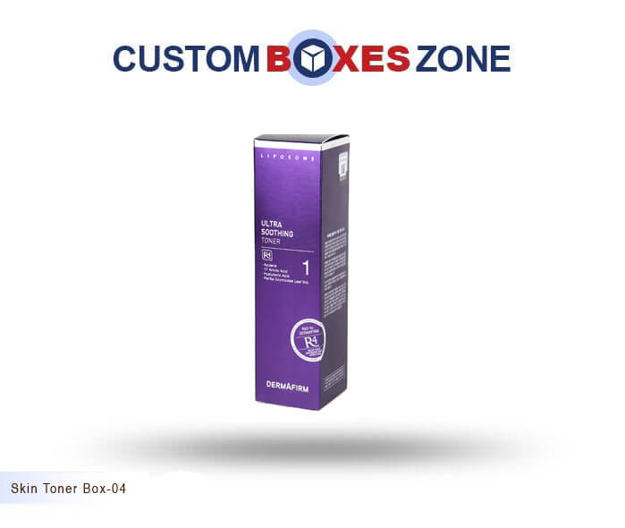 Custom Printed Skin Toner Packaging Boxes Wholesale