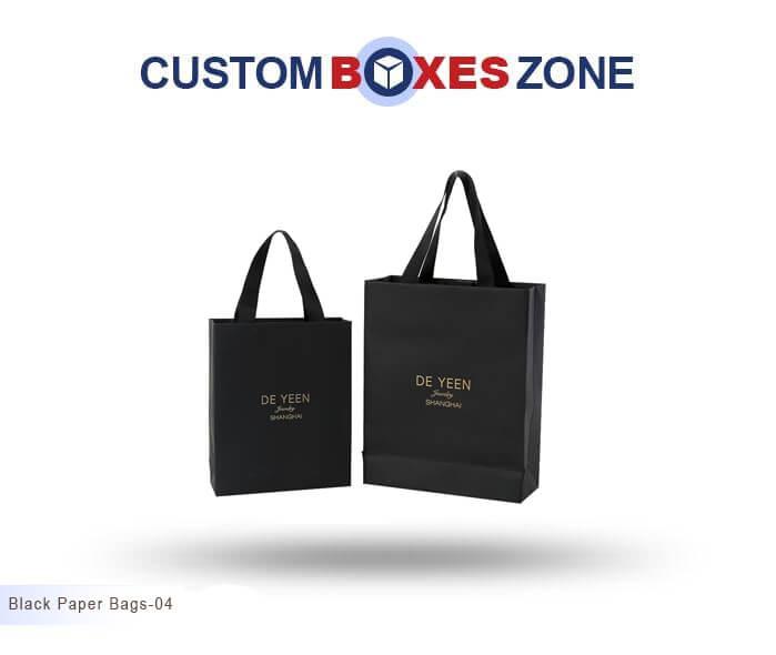 Custom Black Paper Bags