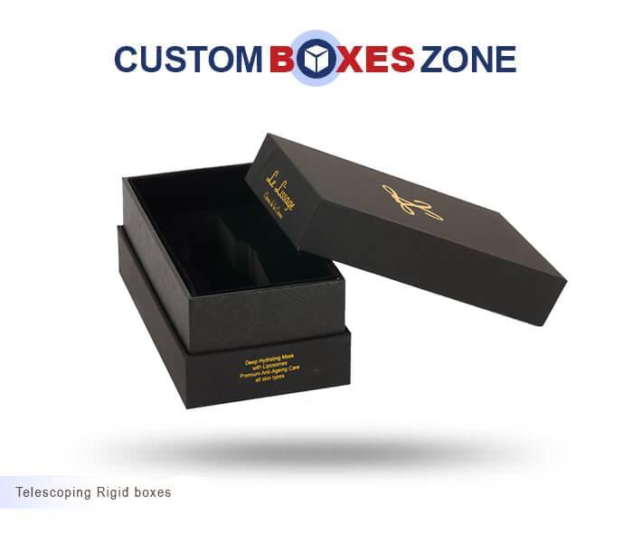 Custom Printed Telescoping Rigid Boxes Wholesale Packaging - CBZ