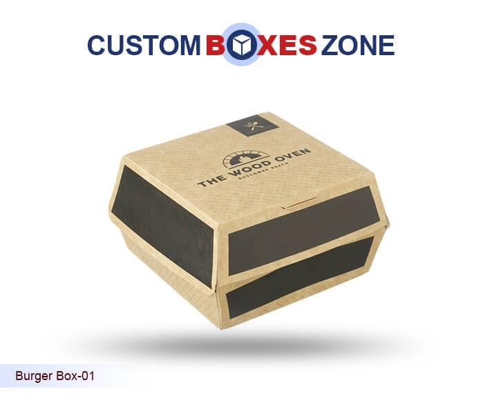Custom Food Boxes (Custom Kraft Burger Boxes)