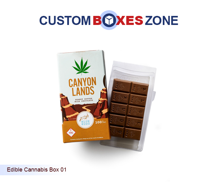 Custom edible cannabis packaging boxes