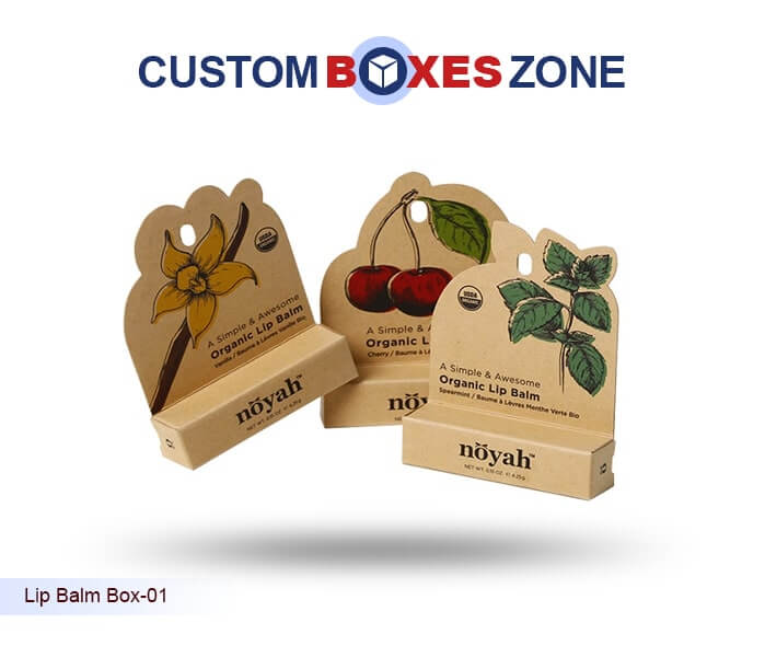 Custom Printed Lip Balm Boxes With Logo Wholesale No Minimum
