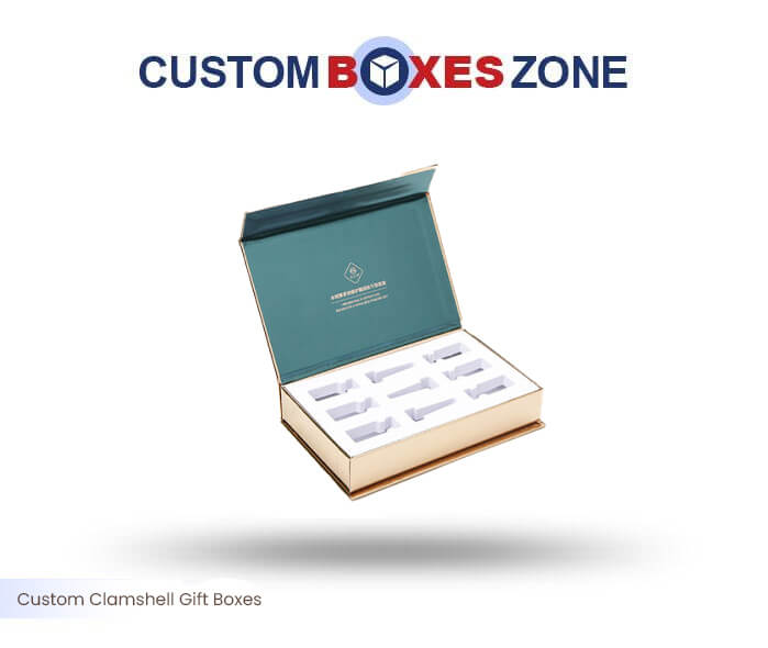 Custom Printed Clamshell Gift Packaging Boxes Wholesale