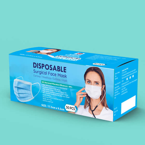 Health Packaging (surgical Printed face Mask Boxes)