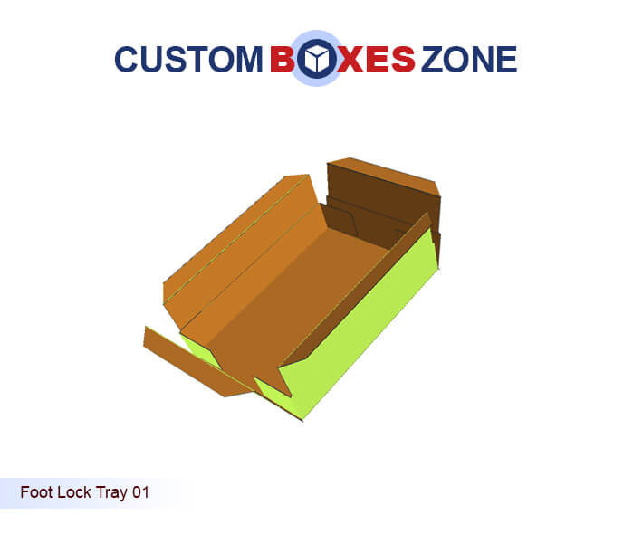 Figures And Pattern (Foot Lock Tray style packaging Boxes)