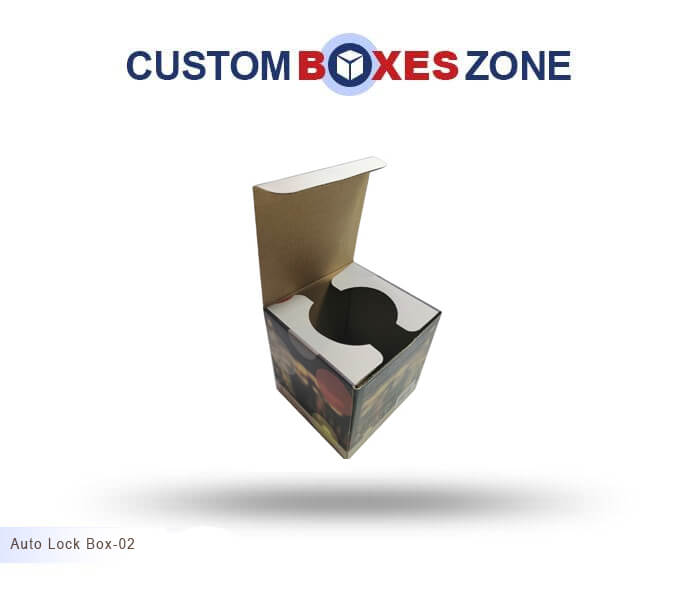Custom Printed Auto Lock Packaging Boxes Wholesale