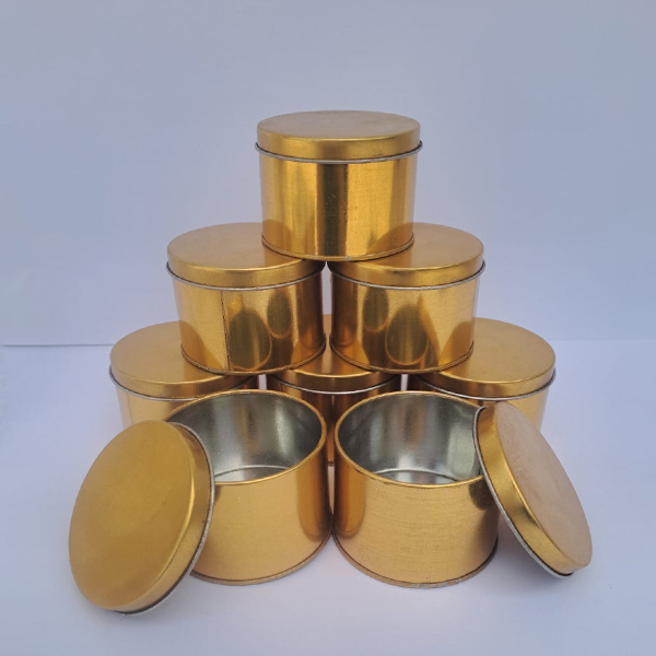 Gold Tin Containers Packaging