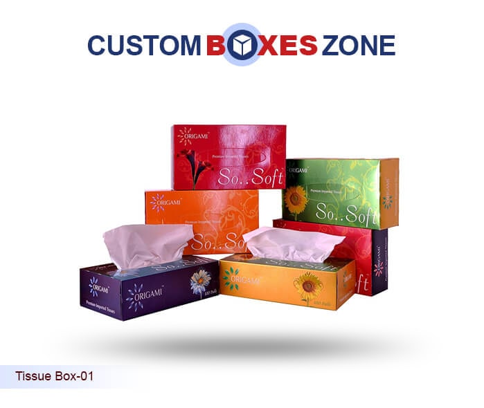 Display Packaging (Custom Printed Cardboard Tissue Boxes)