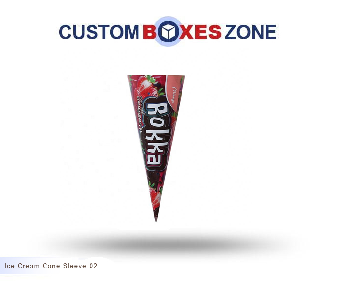 Custom Ice Cream Cone Sleeve Packaging
