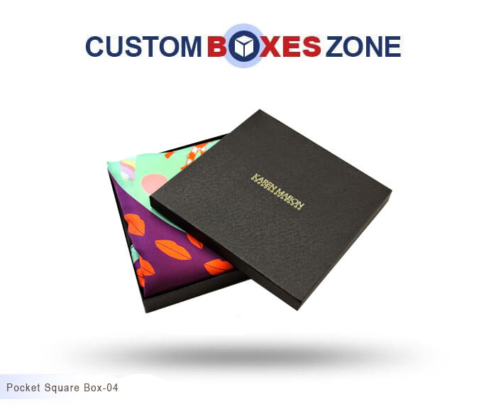 Custom Printed Pocket Square Packaging Boxes Wholesale