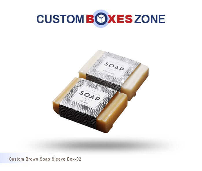 Custom Printed Brown Soap Sleeve Packaging Boxes Wholesale