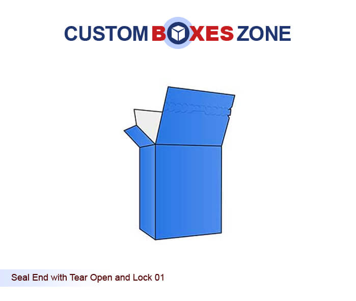 Rectangular (Custom Seal End Boxes with Tear Open and Lock )