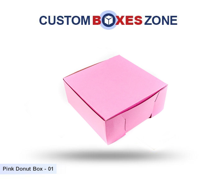 Custom Food Boxes (pink donut boxes)