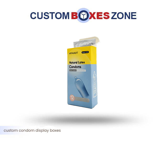 Custom Printed Condom Display Packaging Boxes Wholesale