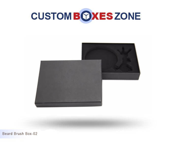Custom Printed Beard Brush Packaging Boxes Wholesale