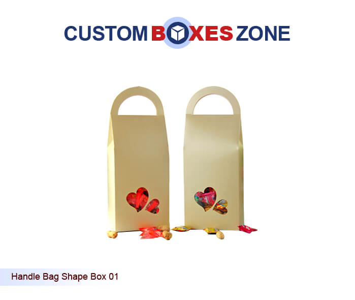 Custom Handle Bag Shaped Boxes