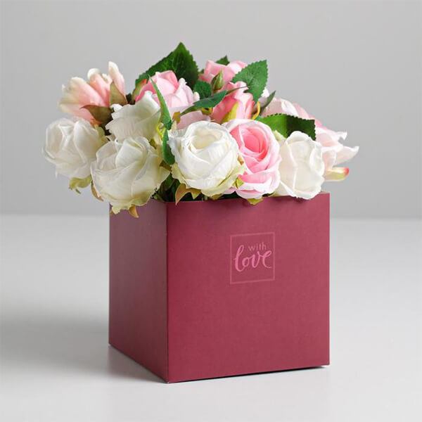Custom Printed Floral Packaging Boxes Wholesale