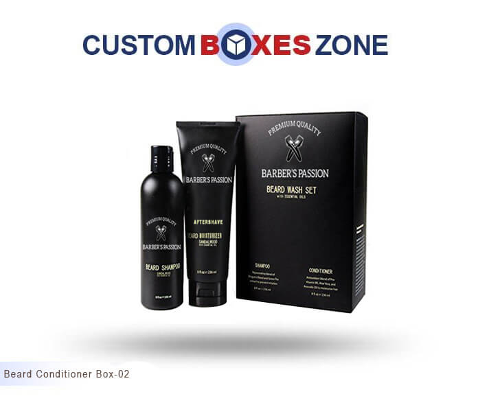 Custom Printed Beard Conditioner Packaging Boxes Wholesale