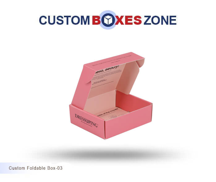 Custom Printed Foldable Packaging Boxes Wholesale
