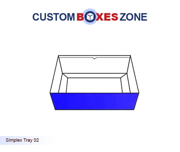 Simplex Tray: Buy Wholesale Rectangular Style Custom Boxes with Discount