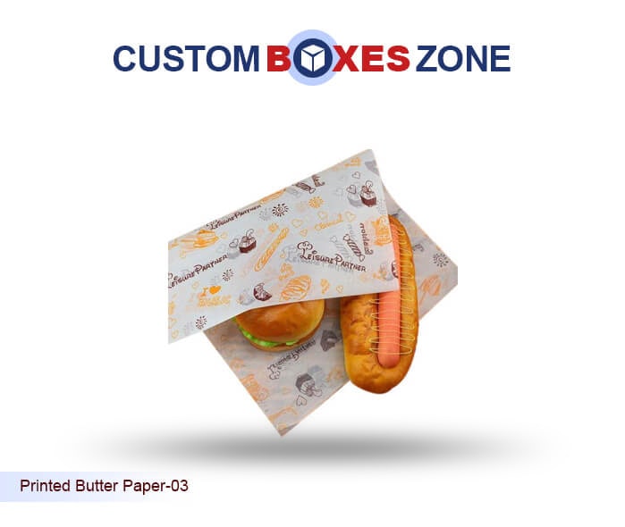 Butter Paper Printing Custom Logo/ Plain white
