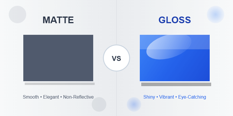 Matte vs Gloss Lamination