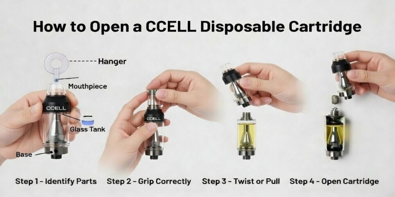 How to Open a CCELL Disposable Cartridge