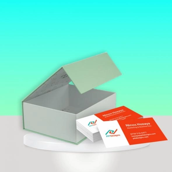 custom business card boxes logo