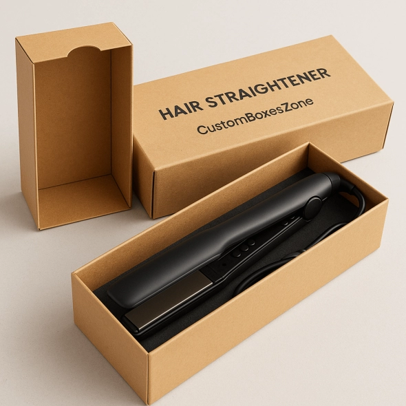 Hair Straightener Kraft Boxes