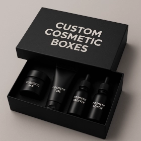 Black Cosmetic Boxes