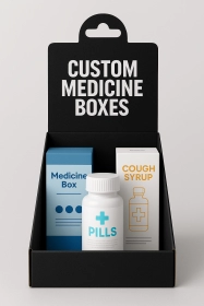 Custom IR Thermal Scanner Boxes Custom Medicine Black Boxes