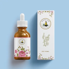 Custom printed 2oz Bottle Packaging