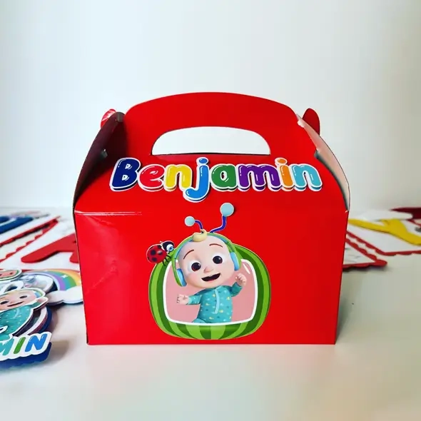 cocomelon candy boxes packaging design