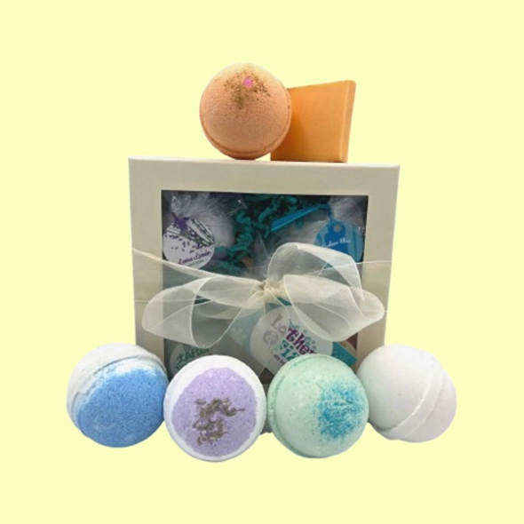 custom bath bomb gift boxes