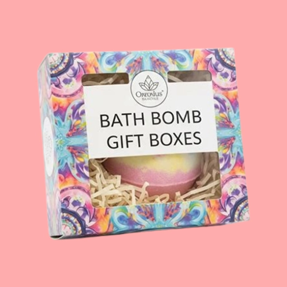 custom printed bath bomb packaging