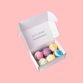 custom printed bath bomb shipping boxes